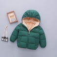 thumbnail image 1 of JIANJIA Abrigos y chaquetas para niños pequeños, de color sólido, con capucha, de manga larga, gruesos, para otoño e invierno, ropa deportiva, 1 of 5
