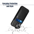 thumbnail image 3 of Entronix Slim Wallet Case for iPhone 14 Plus, 6 Slot Card Holder Kickstand Flip Cover, Navy Blue, 3 of 6