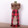 thumbnail image 2 of Bearachild Botella de vino de Navidad cubierta antipolvo Festival vestido flexible tela práctica funda protectora fiesta restaurante vacaciones Kits de decoración para fiestas Muñeco de nieve Bearachild HA069853-02, 2 of 6