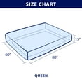 thumbnail image 3 of Subrtex Bed Sheets Wrinkle Resistant Premium Microfiber Deep Pocket Fitted Sheet, Peacock Blue, Queen, 3 of 7