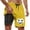 Yellow, variant on Letdown Mens Swim Trunks with Compression Liner 9 Inch Inseam Swim Shorts Swimming Swim Board Shorts for Men with Pockets