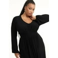 thumbnail image 4 of June + Vie Women's Plus Size Empire Waist Dress, 4 of 6