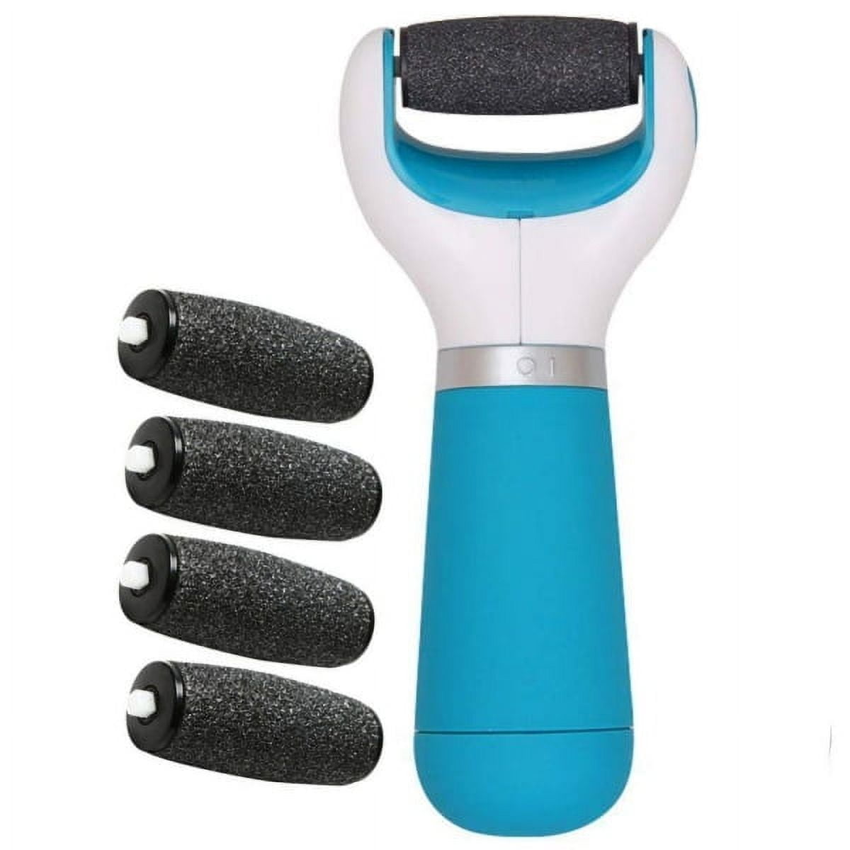 Electric foot file + 5 rolls blue