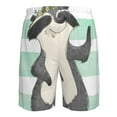thumbnail image 6 of Disketp Men'S Swim Trunks Hawaiian Breathable Surf Beach Swimsuits Mesh Lining Beach Shorts With Pockets-Cute Raccoon, 6 of 9