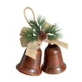 thumbnail image 4 of Adorno colgante de campanas navideñas, decoración navideña rústica de metal, decoración navideña para manualidades, fiesta, foto, accesorio Pintura de café, 4 of 8
