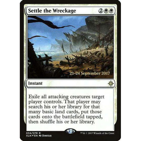 MtG Prerelease & Release Rare Settle the Wreckage (Foil) #34