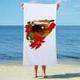 thumbnail image 3 of CafePress - Christmas Horse - Large Beach Towel, Soft 30"x60" Towel with Unique Design, 3 of 4