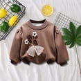 thumbnail image 5 of Mlzmgr Baby Girl Winter Clothes Toddler Fleece Sweatshirts Kids Comfy Crewneck Pullover Tops Fashion, 5 of 7