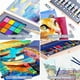 thumbnail image 3 of Set de arte profesional Juego de pintura de 85 piezas de lujo de madera para manualidades, kit de pintura de dibujo con caballete y 2 almohadillas de dibujo, 3 of 9