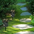 thumbnail image 4 of SEANATIVE Dragonfly Solar Lights for Cemetery Gravesite Solar Grave Decorations for Cemetery Floral Solar Garden Stake Lights Solar Lights for Outside Driveway Markers Lights Memorial Gifts, 4 of 7