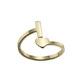 thumbnail image 4 of Bagues Ouvertes Lettres Anglaises Mode 26 Acier Inoxydable Filles Amour Bijoux Rétro, 4 of 9