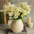 thumbnail image 6 of Lovely Artificial Mini Lily Flower Bouquet Home Wedding Decor 24 Flowers on 1 Piece, 6 of 7