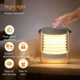 thumbnail image 5 of Lanterne D'clairage Rtractable (blanche), Lampe Tactile Intensit Variable, Lampe De Chevet Avec Veilleuse De Scurit, Table De Nuit Portable, 5 of 5