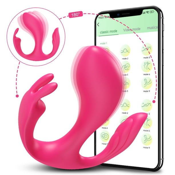 XBONP Wearable Panty Vibrator for Women, 3 in 1 G Spot Clitoral 12 Vibrating  Modes Vibrator for Women Adult Sex Toy,Red 