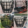 Bike Basket, Front Handlebar Hanging Basket Waterproof Metal Wire Bicycle Basket Fits to Most