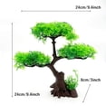 thumbnail image 2 of Juego de plantas artificiales de plástico para acuario mediano/9,4" (verde) Rojo Verde MX-0128833FYD, 2 of 5