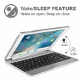 thumbnail image 4 of Case with Keyboard for iPad 9.7 6th Generation(2018), 5th Gen(2017), Air 2/Air 1, iPad Pro 9.7, Smart Slim Cover with Bluetooth Keyboard, 4 of 7
