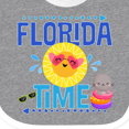 thumbnail image 4 of Inktastic Florida Time Summer Vacation Boys or Girls Baby Bib, 4 of 4