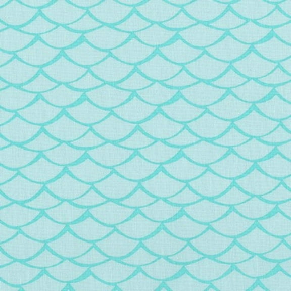 Robert Kaufman Flamingo Paradise Collection Scales in Turquoise 100% Cotton Fabric sold by the yard