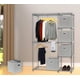 thumbnail image 5 of Cubos de almacenamiento simples para el hogar, plegables, 28 cm, color gris, paquete de 6, 5 of 8