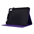 thumbnail image 6 of Tablet Case for iPad 10th Generation 10.9" 2022, Embossed Pattern PU Leather Smart Auto Wake/Sleep Cover with Stand Card Slots Magnetic Clasp Shockproof Case for iPad 10.9 2022(10th),Purple, 6 of 9