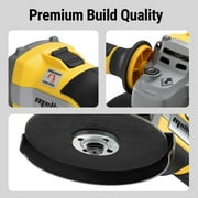 Mellif Brushless Cordless Angle Grinder, Compatible with Dewalt 20V MAX Battery, Side Grinding and Polishing Tool(with Battery)