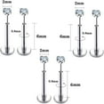 thumbnail image 4 of HLONK 20G Flat Back Earrings Stud Threadless Tragus Cartilage Lip Piercing Jewelry Hypoallergenic, 4 of 7