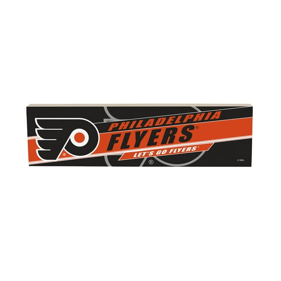 Philadelphia Flyers 5" x 18" Shadow Logo Wood Mantle Sign