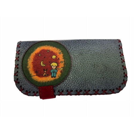 The Season Essentials Handmade Womens Vegan Wallet Water-based Print Eco Friendly Faux Leather Wallet – Blue, Little Prince