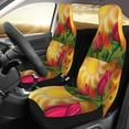 thumbnail image 2 of Pofeuu Rose Psychedelic Print Automotive Car Seat Covers Flat Cloth Full Set Seat Covers,Car Seat Covers front seats for Cars Trucks and SUVs(Two packs), 2 of 7