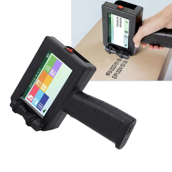 Impresora De Inyección De Tinta Portátil, Kit De Impresora De Inyección De Tinta Portátil Versátil De Secado Rápido De 12,7 Mm Para Cartón, Plástico, Madera, Para