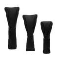 thumbnail image 4 of 3 Uds Golf Cubiertas de Madera para Cabeza para Club de Golf Funda Protectora para Tacos de Golf Suave Cuello Largo Cubiertas de Cabeza de Madera para Negro, 4 of 8