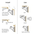 thumbnail image 6 of DUNCHATY Magnetic Cabinet Locks (2 Locks and 1 Keys), 6 of 6