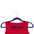 thumbnail image 4 of Home Basics Velvet Hanger, (Pack of 10), Purple, 4 of 6