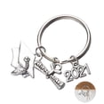 thumbnail image 4 of Porte-clés Pendentif de Graduation en Acier Inoxydable pour 2021, 4 of 6