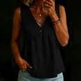thumbnail image 7 of GUACER Womens V-Neck Button Tank Top Sleeveless Surplice Blouse with Empire Waist Flowy Casual Summer Cami, 7 of 7