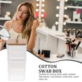 thumbnail image 6 of Stackable Cotton Swab Container Hair Ties Storage Cotton Ball Organizer with Lid, 6 of 6