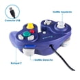 thumbnail image 3 of Control Alámbrico USB para PC Virtual Zone Tipo GameCube Compatible con Dolphin Morado, 3 of 4