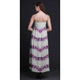 thumbnail image 4 of Bimba Tie-Dye Women Summer Printed V Neck Long Maxi Dress Holiday Resort Wear-XXX-Large, 4 of 6