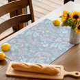 thumbnail image 3 of Placemats Set of 6, Dandelion Flower Place Mats Daisy Floral Leaves Blue Tablemats Washable Placemat Table Decoration for Kitchen Table Dinner Party Home Decor Indoor Outdoor 13x19 Inch, 3 of 9
