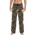 thumbnail image 4 of joogoo Men's Pajama Pants Highland Cows Flower Soft Long Sleep Lounge Pjs Bottoms S, 4 of 7