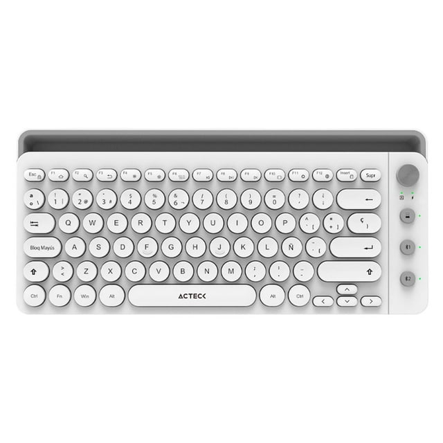 Teclado Acteck Inspire UNY COMP TI685 Inalambrico USB 2.4Ghz Blanco AC-934190
