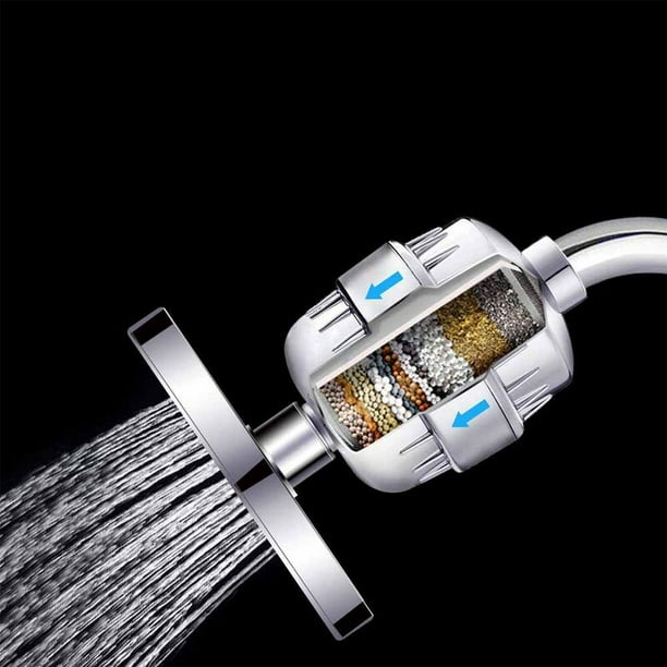 SHENMO 15 Stage AntiLimescale Shower Filter With High Flow Shower Filter to Remove Chlorine
