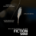 thumbnail image 2 of 6th Sense – Masterclass Fiction – Shad Soft Plastic Swimbait – Realistic Baitfish Profile – Multiple Bass Fishing Lure, 2 of 4