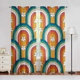thumbnail image 1 of Cortinas XFLINGBAO Arcoíris Boho Floral 213x132 cm Juego de 2, 1 of 6