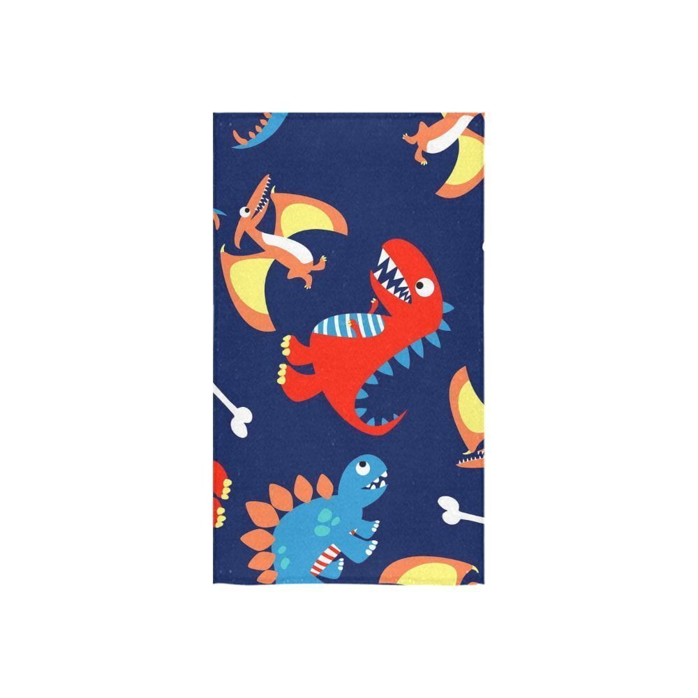 ZKGK Cute Dinosaur Pattern Hand Towel Bath Towels For Home Outdoor