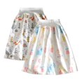 thumbnail image 1 of Heliisoer 2 Pcs Jupe Couche Réutilisable Confortable pour Bébé 1 Garçon Fille Entraînement, 1 of 3