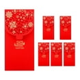 thumbnail image 4 of 10PCS Chinese New Year Red Envelopes Lucky Money Envelopes Spring Festival Red Packet for New Year Wedding (7X3.4 Inch), 4 of 7