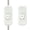 White, variant on Inline Cord Switch,Button in line Cord Appliance Switch,AC 250V 6A Lamp Control Appliance Switch Rocker,Control Cord Cable Switch,for Bedroom Table Lamp LED Lights Parts (2 Pcs,Black)