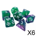 thumbnail image 1 of 6x7x Juego De Dados Luminary Grabados Surtidos Para Juegos De Rollo Estilo F, 1 of 8